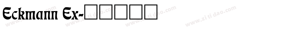 Eckmann Ex字体转换